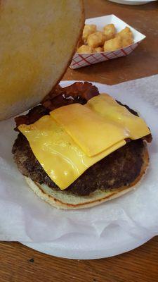 Big C bacon cheeseburger