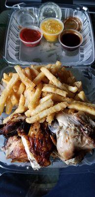 Grilled chicken platter