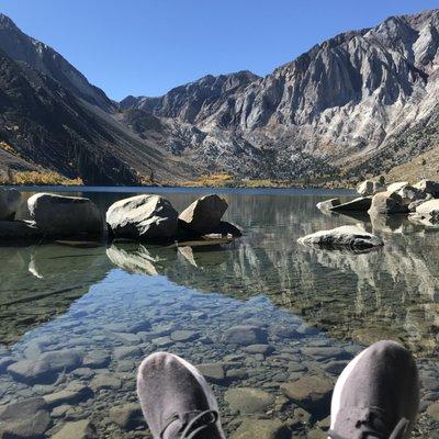 The view at Convict Lake - wowww. Thanks for this recommendation while I waited on the van!