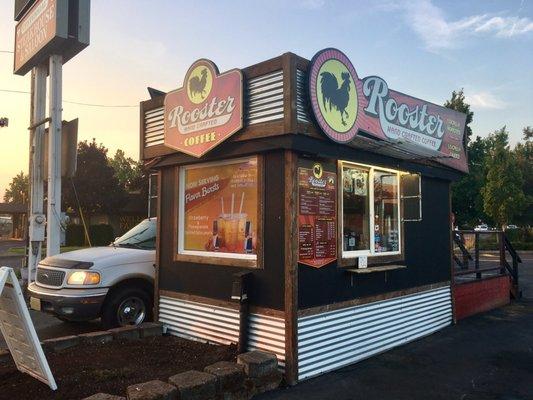 Drive-through/walk-through coffee place.