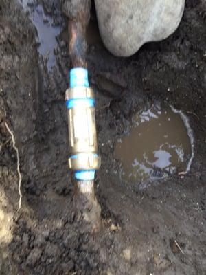 Thanks for the work you did on our main pipe, the water leak was getting bigger. You saved us from a big expense!