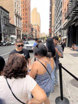 Line outside of store