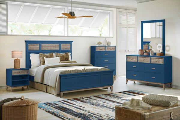 New Kauai Blue Bedroom Collection