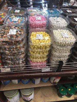 Great variety of sweets/candies