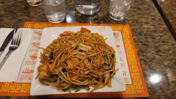 Tofu lo mein