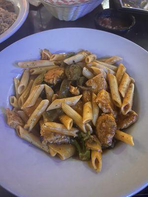 Pollo con pasta