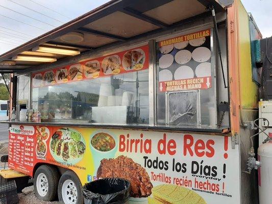 front of food truck