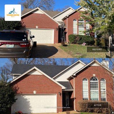 This beautiful home in Antioch turned beautiful. Who loves a dark roof?