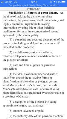 Minnesota ID regulation