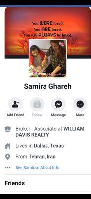 This is her facebook page.