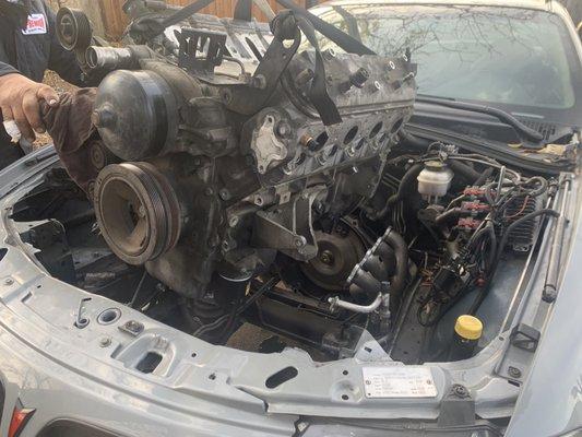 6.0 Ls2 replacing the engine