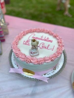 Custom cake for baby sprinkle