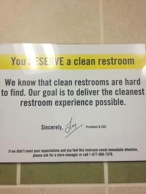 Sign in the bathroom!! And it's true!!!