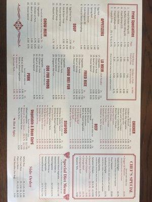 New Menu