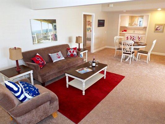 How cute is this nautical themed staging for our listing in Leisure World?!