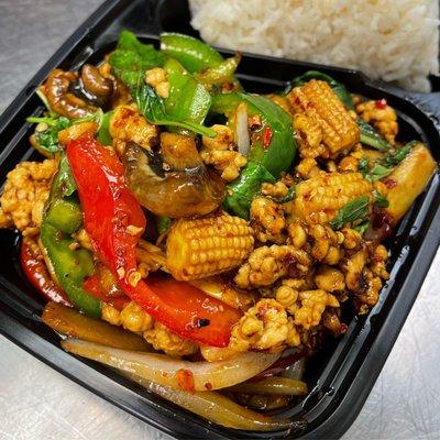 Thai Spicy Basil Chicken