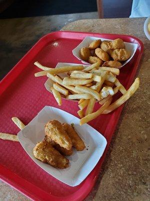 Jalapeno  peppers and corn nuggets