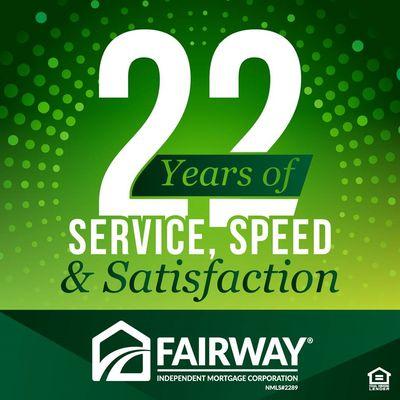 2 years ago when Fairway was 2,800 strong.  Now we're near 7,000 employees & 5th largest retail lender in the country, and employee owned!