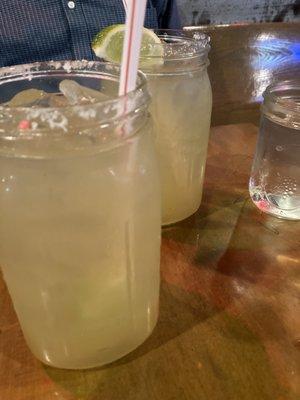 Happy hour Mason Jar Margaritas $7.