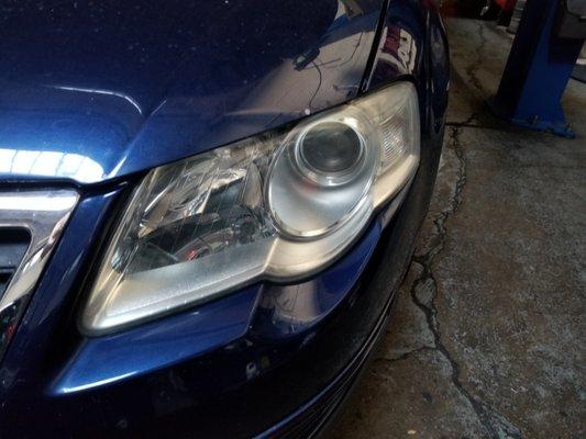 Headlight polishing to help restore the luster in your lighting