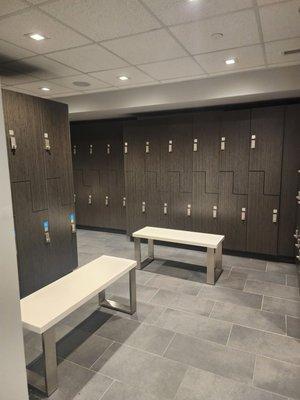 Women's locker area