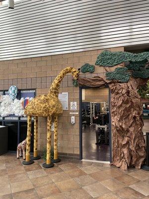 How creative are these people?? Love the giraffe!