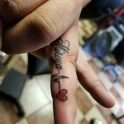 Finger tattoo