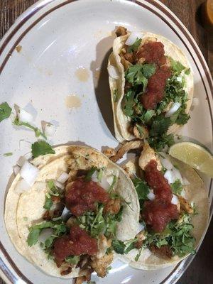 Street tacos Chicken Taco