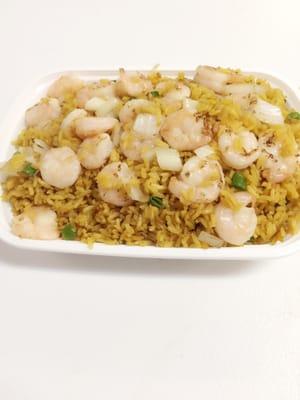 Large shrimp fried rice