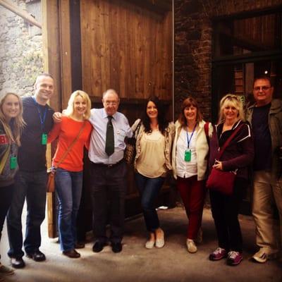 With our Tour Guide Matt at Kilbeggan Distillery