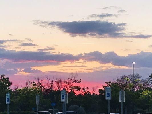 Night sky at my work Walmart In Dartmouth