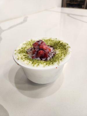 Strawberry matcha bingsu