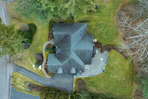 Drone photography showcases the entire property and the true size of the home from and aerial perspective!