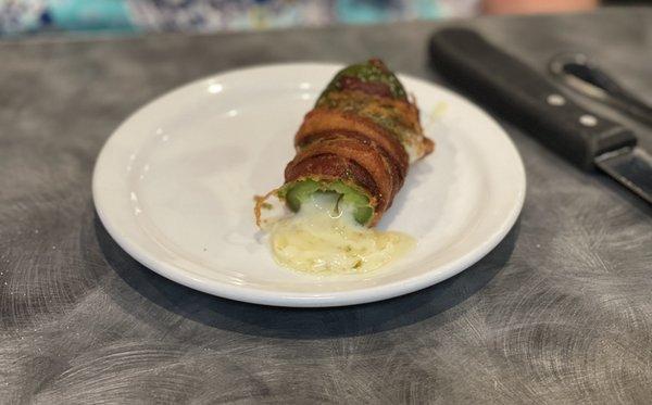 Bacon wrapped jalapeño