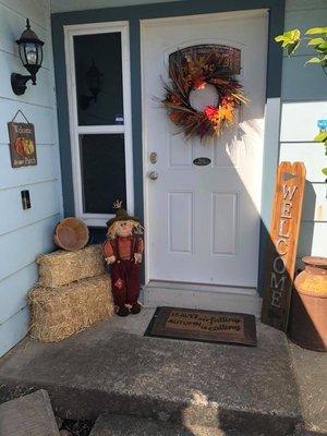 Front porch cleaning