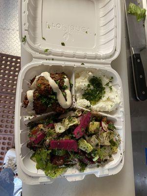 falafel shawarma plate