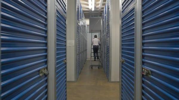 Air conditioned storage units of different sizes.