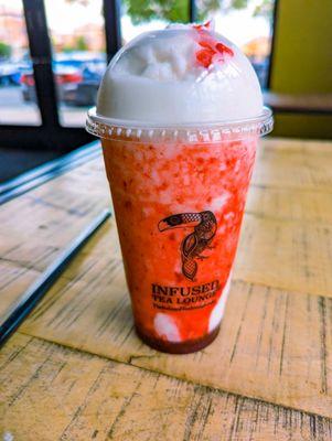 Still one of the most delicious drinks- strawberry lychee smoothie