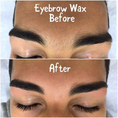 Men's eyebrow wax