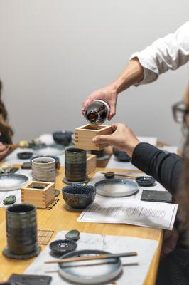 Sake Cup Serving