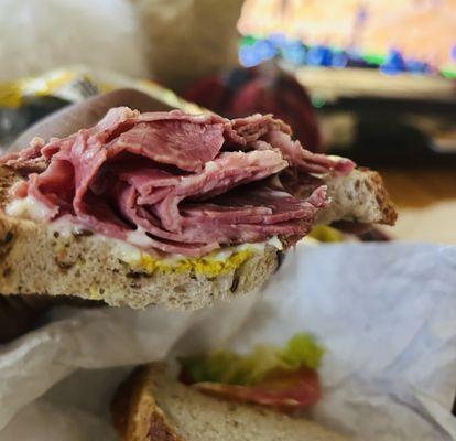 Great flavor but hardly any meat and missing the cheese. 6. Corned Beef on Rye