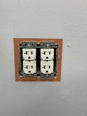 Four way Receptacle Replacement