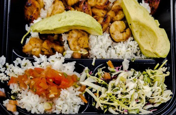 Shrimp bowl $14.50