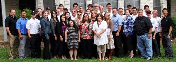 Here is part of our team in 2013.  There are more employees in our other offices in the Houston, DFW, and Utah areas!