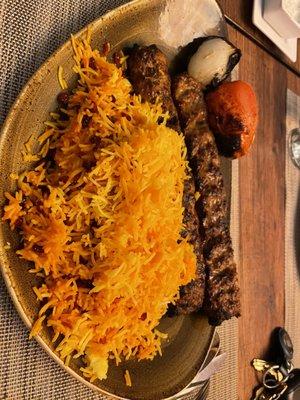 Koobideh kabob with Zereshk Polo