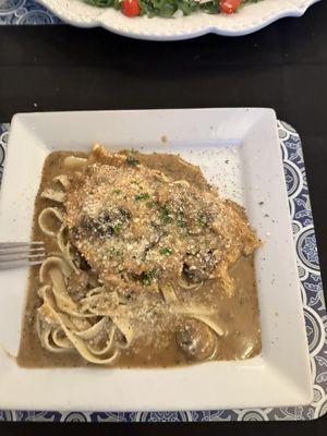 Veal Marsala with Fettuccine