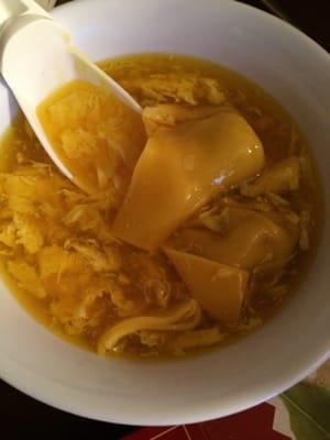 Wonton egg drop soup