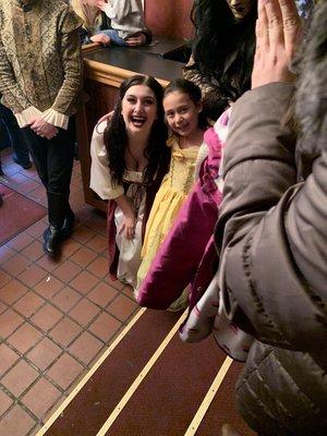 Beauty in "Beauty in the Beast" with Disney's Belle who came to see the performance! A meet and greet post show with the performers!