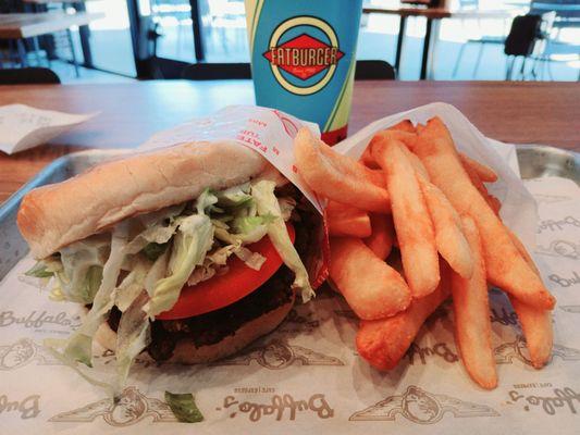 The 1/3rd pounder combo with fat fries. Delish!