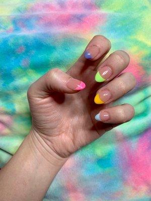 Colorful French Tip